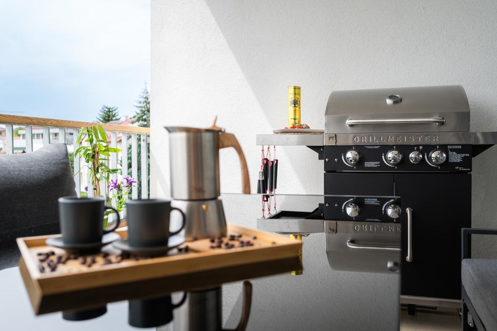 Fully Equipped Apartments With Terraces, Free Garage Parking, Netflix & Ac - By Apartmany Slapanice Cz Luaran gambar
