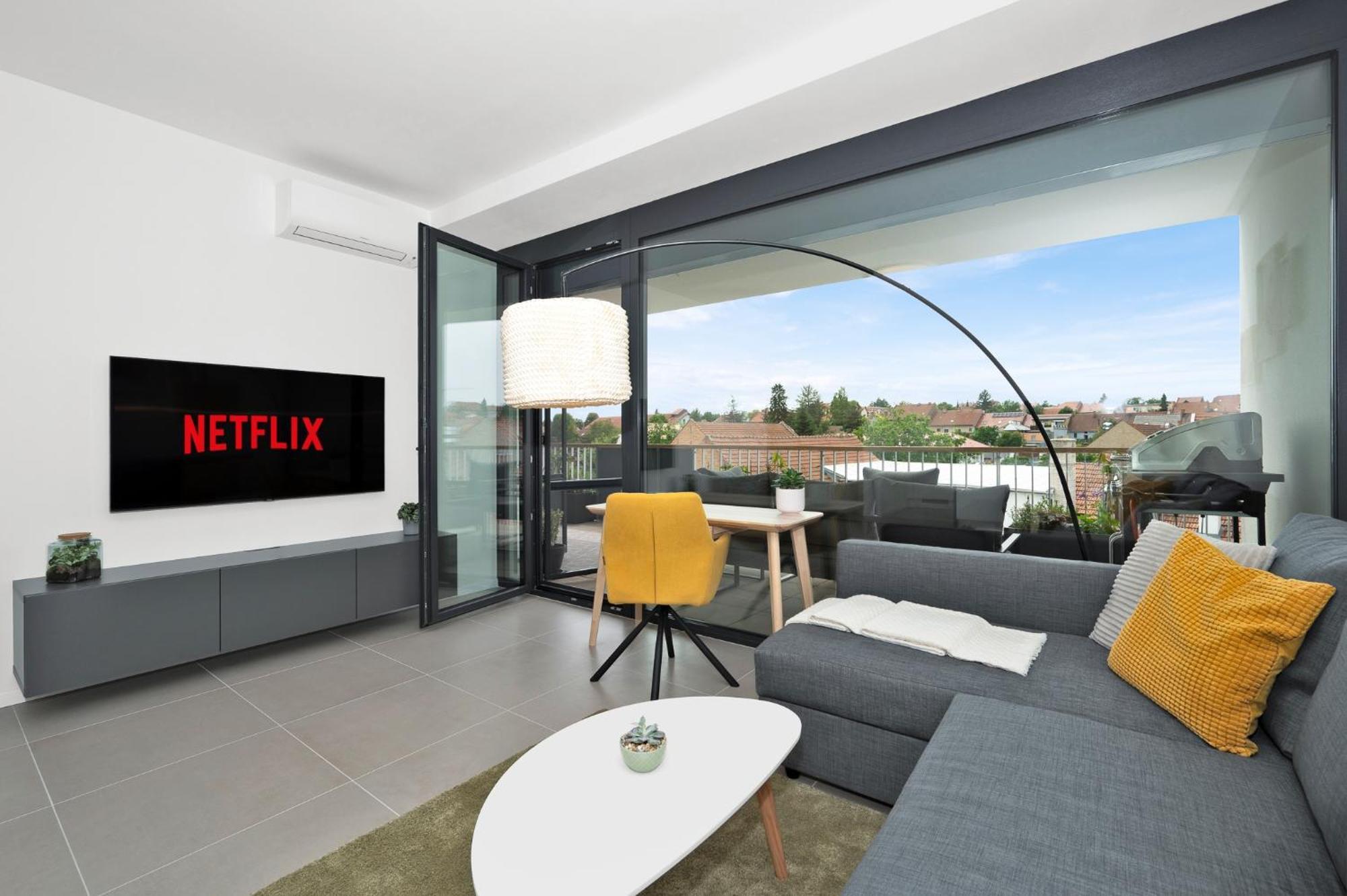 Fully Equipped Apartments With Terraces, Free Garage Parking, Netflix & Ac - By Apartmany Slapanice Cz Luaran gambar